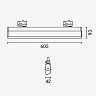 Linear 3-phase LED track light 30 W 4000K black (Optonica)