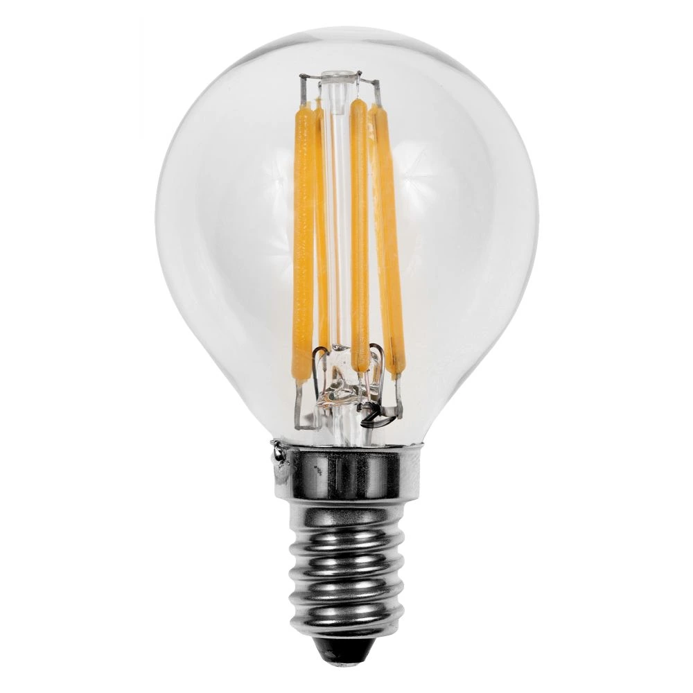 4W Optonica FILAMENT E14 LED round shaped bulb, 400 lm, WW - SP1479