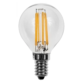 4W Optonica FILAMENT E14 LED round shaped bulb, 400 lm, WW - SP1479