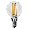 4W Optonica FILAMENT E14 LED round shaped bulb, 400 lm, WW - SP1479
