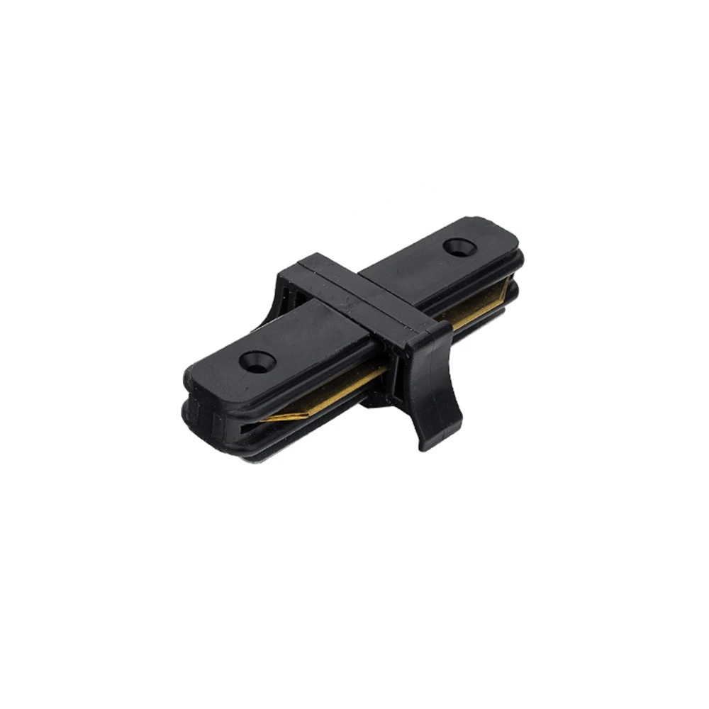 Single-phase track straight connector, black (Optonica 5159)