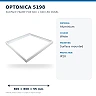 Surface-mount frame for 600×600 mm LED panel, white (Optonica)