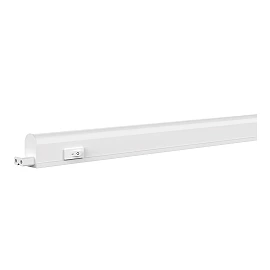 T5 LED batten with switch, 9.6W, 900lm, 3000K, 88.5cm, IP20 (Optonica 5596)