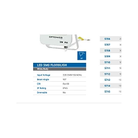 LED outdoor floodlight, black, 30W, 2700lm, 4500K, IP65 (Optonica)