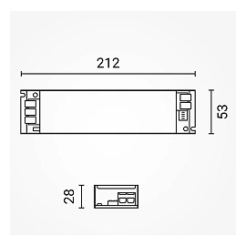 AC/DC power supply, 200W, 12V DC, 16.5A, fanless (Optonica 6238)