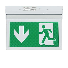 Wall LED emergency exit light with PVC legend, 2W, 3h (Optonica 7203)