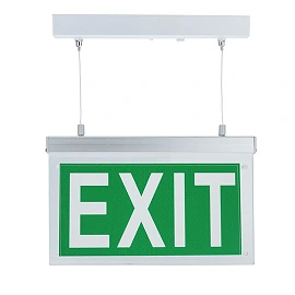Suspended LED emergency exit light with PVC legend, 2W, 3h (Optonica 7204)
