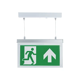 Suspended LED emergency exit light with PVC legend, 2W, 3h (Optonica 7204)