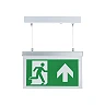Suspended LED emergency exit light with PVC legend, 2W, 3h (Optonica 7204)