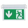 Recessed LED emergency exit light with legend, 2W, 3h (Optonica 7206)