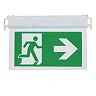 Recessed LED emergency exit light with legend, 2W, 3h (Optonica 7206)