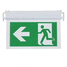 Recessed LED emergency exit light with legend, 2W, 3h (Optonica 7206)