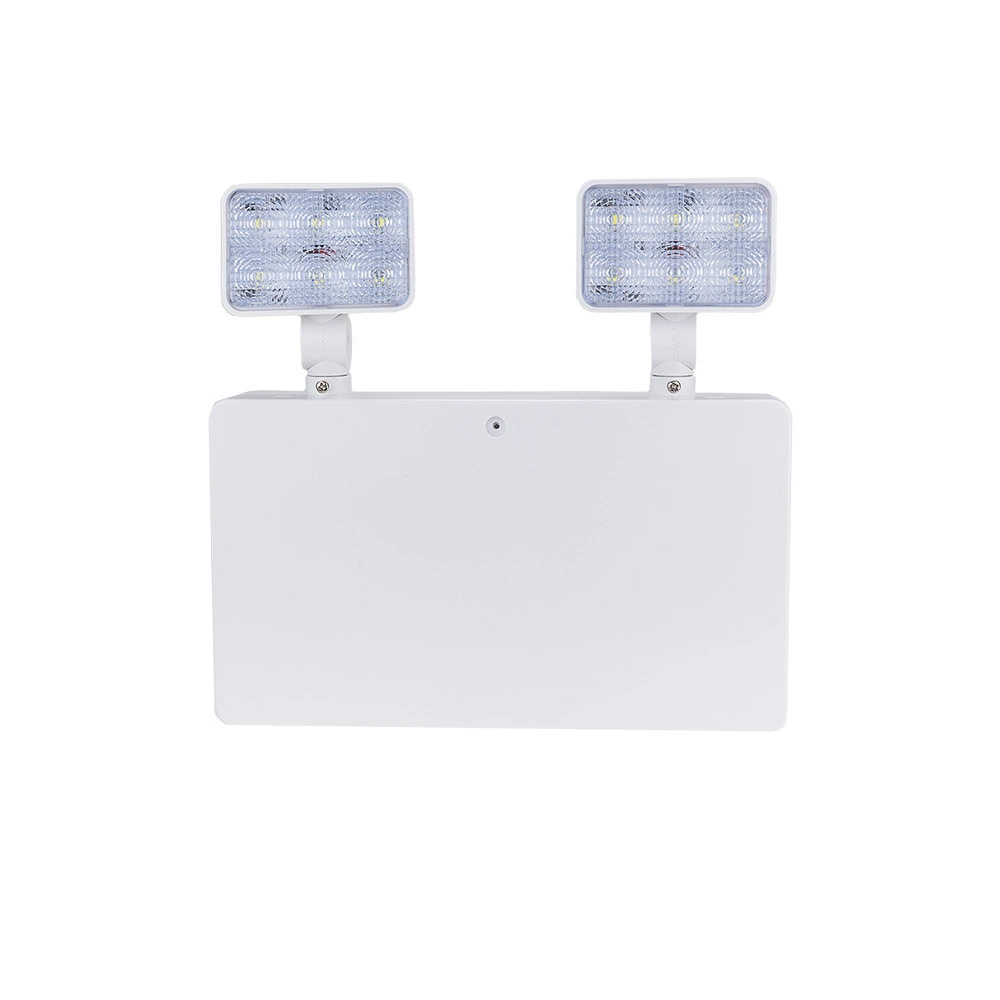 Twin-head LED emergency light with self-test, 6W, 450lm, 3h (Optonica 7209)