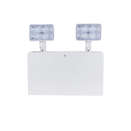 Twin-head LED emergency light with self-test, 6W, 450lm, 3h (Optonica 7209)