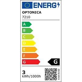 Recessed LED emergency light, 3W, 120lm, 3h (Optonica 7210)