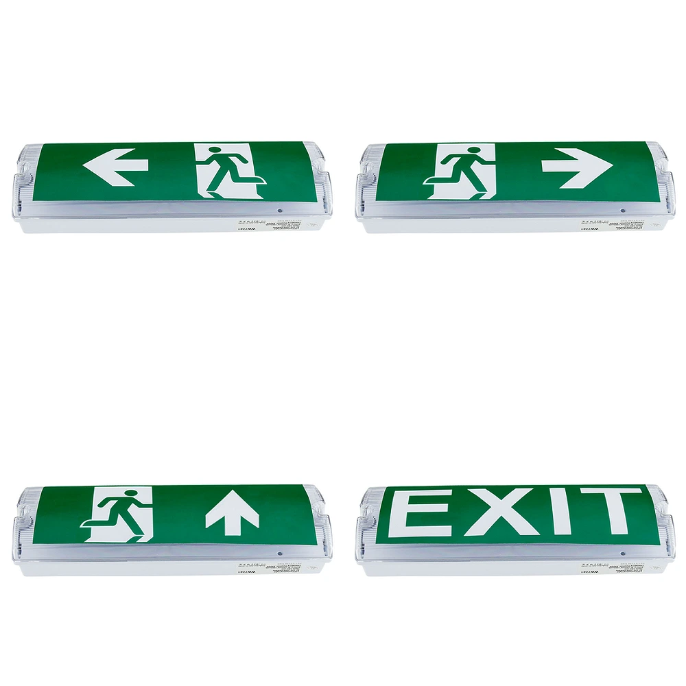 Evacuation sticker set, 4 pcs, for emergency light 7201 (Optonica 7212S)