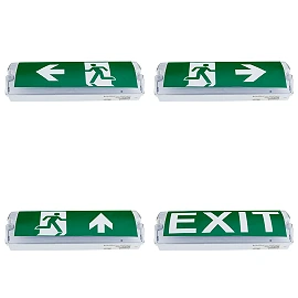 Evacuation sticker set, 4 pcs, for emergency light 7201 (Optonica 7212S)