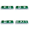 Evacuation sticker set, 4 pcs, for emergency light 7201 (Optonica 7212S)