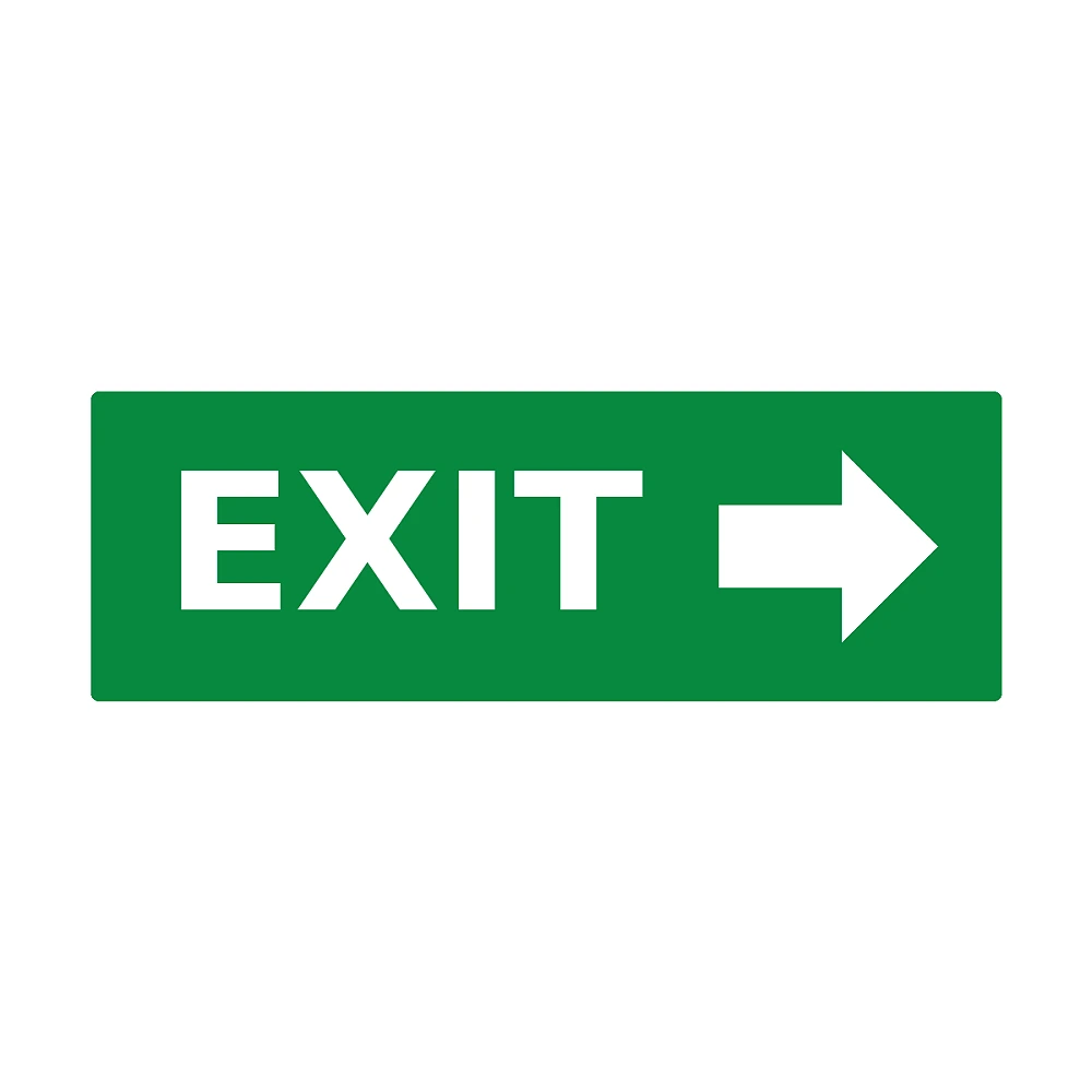 EXIT direction sticker for emergency light 7225 (Optonica 7225S)