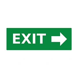 EXIT direction sticker for emergency light 7225 (Optonica 7225S)
