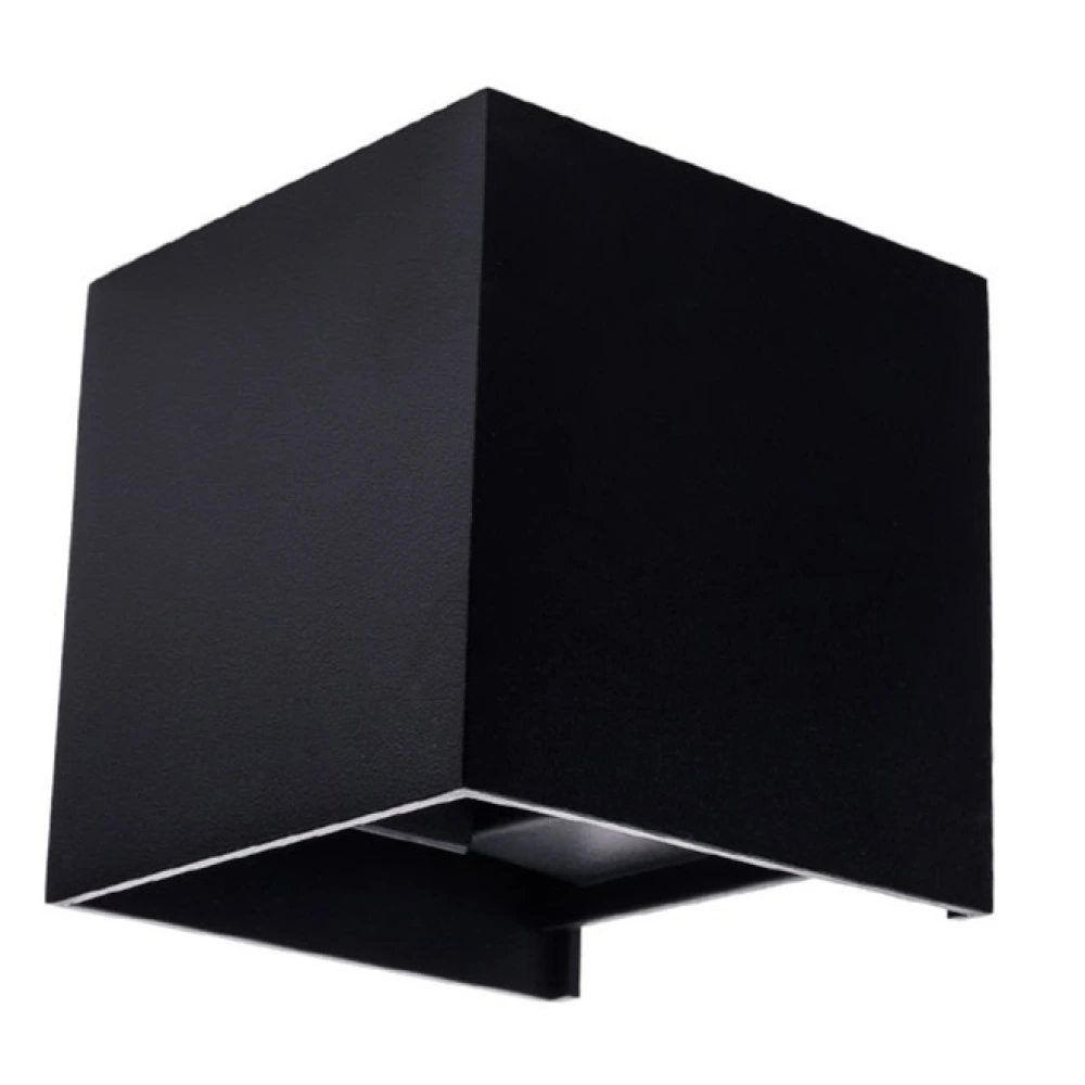 LED āra sienas gaismeklis 6W, 660lm, 3000K, IP54, melns (Optonica 7452)