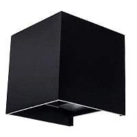 LED āra sienas gaismeklis 6W, 660lm, 3000K, IP54, melns (Optonica 7452)