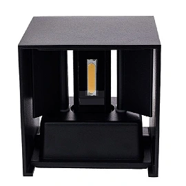 LED āra sienas gaismeklis 6W, 660lm, 3000K, IP54, melns (Optonica 7452)