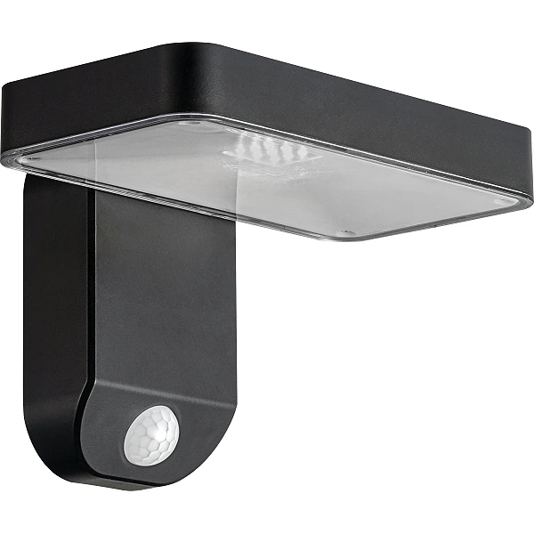 Solar LED wall light 9W 400lm 3000K IP44 dark grey (Optonica 9347)