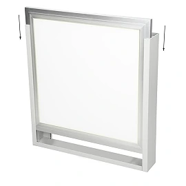 Surface-mount frame for LED panel, 300×300mm, white (Optonica 9571)