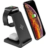 Wireless Charger 3-in-1 Phone Stand for Samsung, Black (Optonica)
