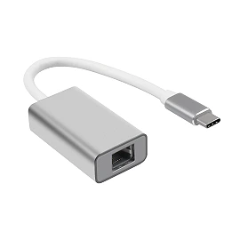 Gigabit LAN to USB-C adapter, aluminium, silver (Optonica)