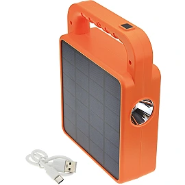 Portable solar speaker lamp, Bluetooth, 3.5 W, 380/130 lm, IP44, yellow (Optonica)