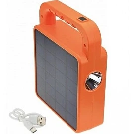 Portable solar speaker lamp, Bluetooth, 3.5 W, 380/130 lm, IP44, yellow (Optonica)