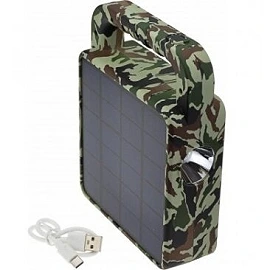 Portable solar speaker lamp, Bluetooth, 3.5 W, 380/130 lm, IP44, camouflage (Optonica)