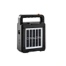 Portable solar speaker lamp, Bluetooth, 3.5 W, 380/130 lm, IP44, black (Optonica)