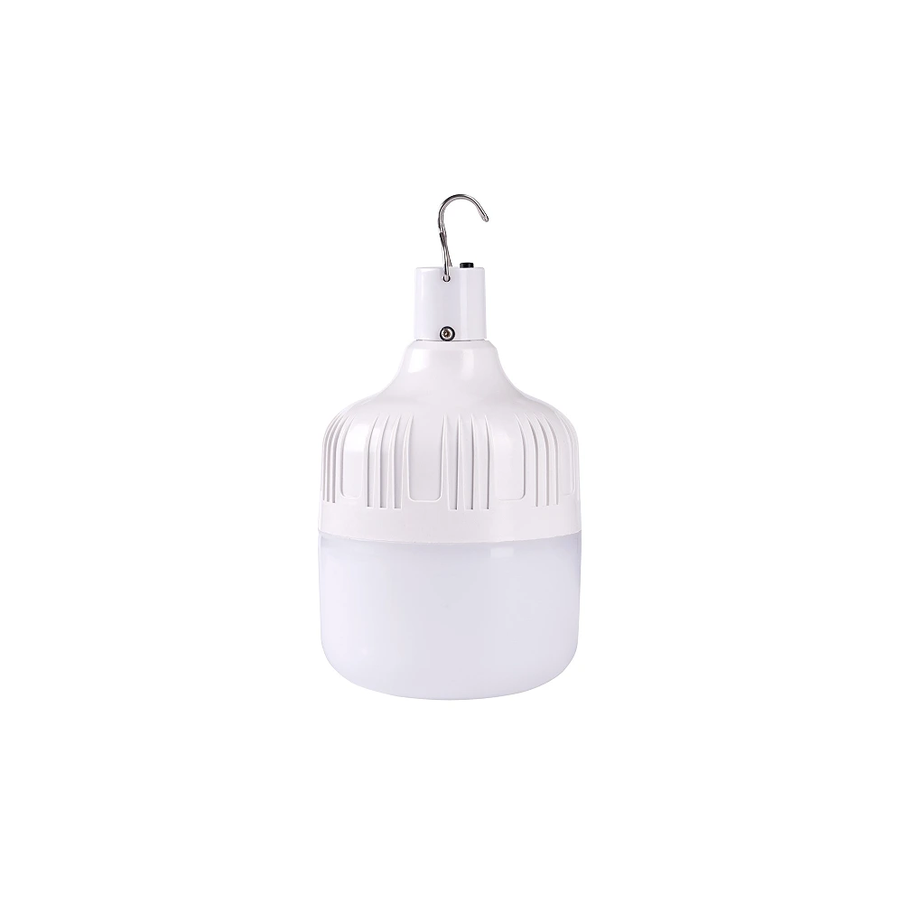 Portable solar LED bulb with panel, 8 W, 650 lm, 6000K, 5 m cable, white (Optonica)