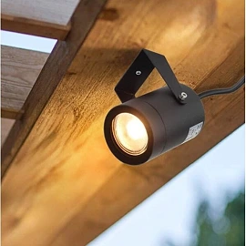 LED spike light, GU10, IP65, black (Optonica)