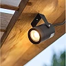 LED spike light, GU10, IP65, black (Optonica)