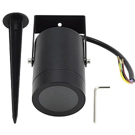 LED spike light, GU10, IP65, black (Optonica)