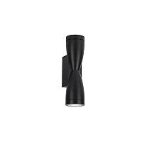 Wall Lamp Aluminium IP54, 2×GU10, Black Body (Optonica)