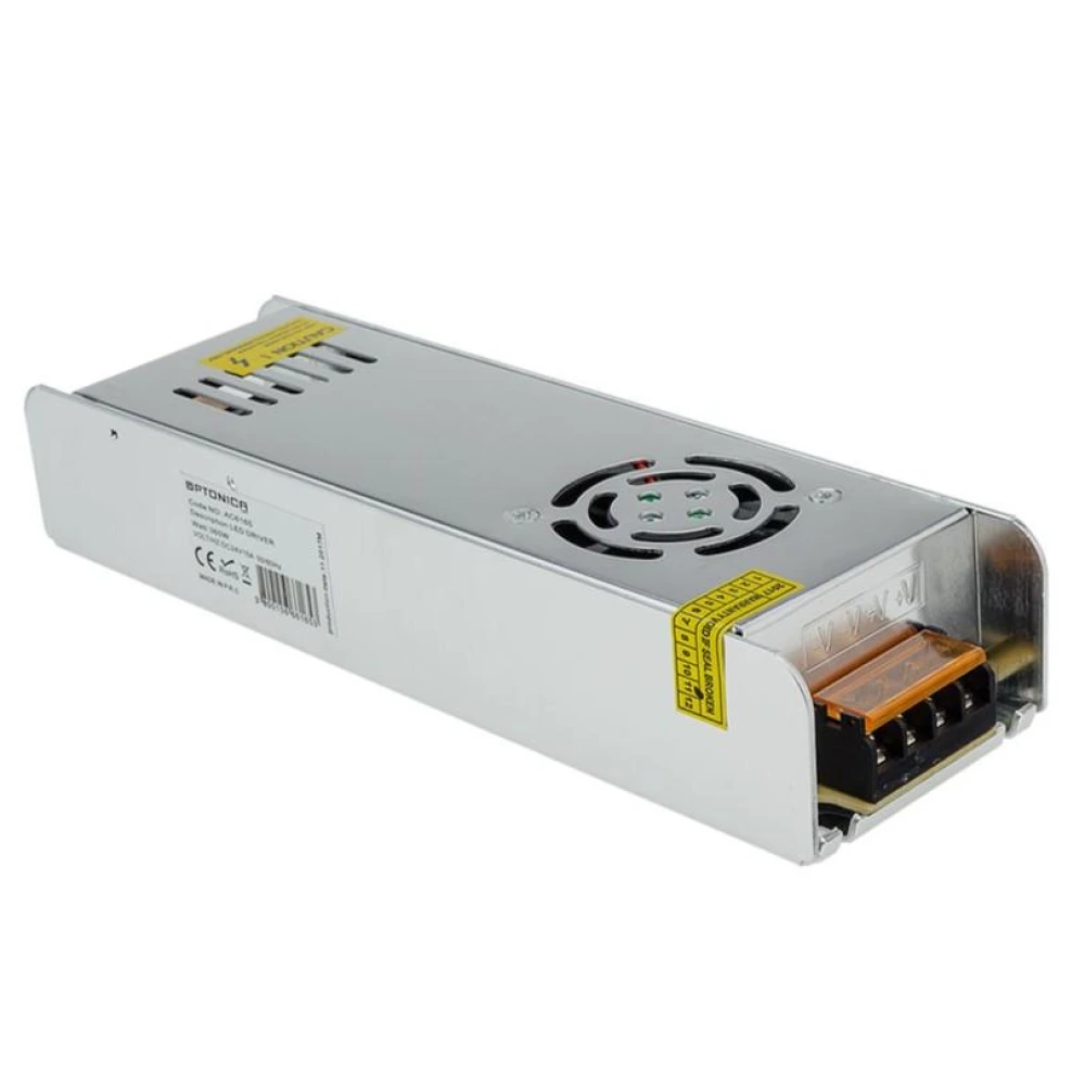 Slim LED strip power supply 360W 24V IP20 metal (OPTONICA)