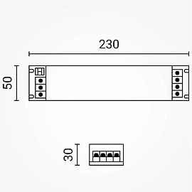 Barošanas bloks LED lentām, 12V, 100W, slim, dimmējams, IP20 (OPTONICA)