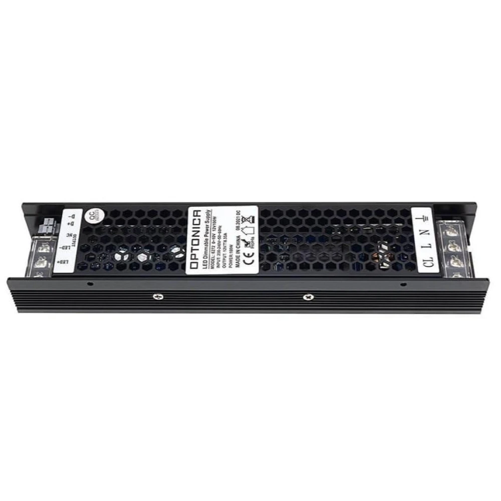 Barošanas bloks LED lentām, 12V, 100W, slim, dimmējams, IP20 (OPTONICA)