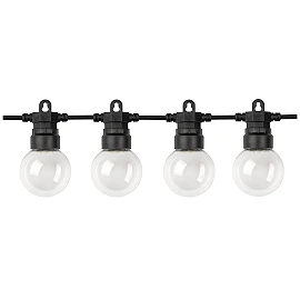 Outdoor Solar String Lights G50 10m 20pcs Warm White