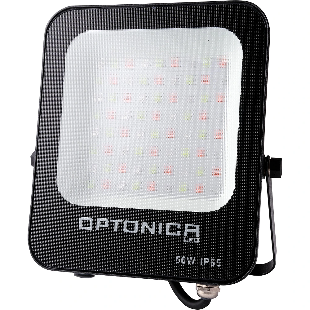 LED SMD Floodlight 50W RGB IP65 Black (OPTONICA)