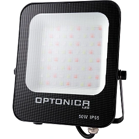 LED SMD Floodlight 50W RGB IP65 Black (OPTONICA)