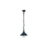 Outdoor pendant lamp E27 IP44 black aluminium/glass (OPTONICA)