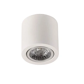 Ceiling surface light, white, 1x GU10, Optionica, 2074