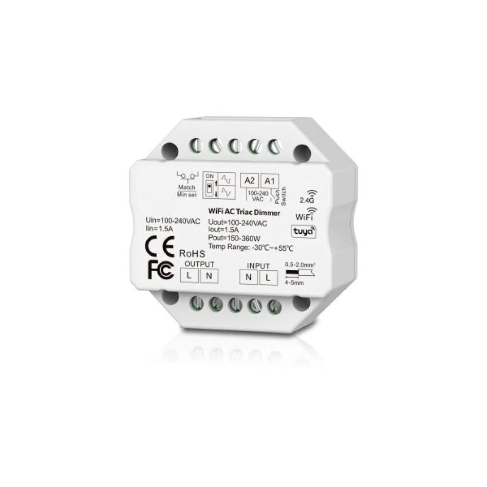 Wi-Fi & RF AC Triac LED Dimmer
