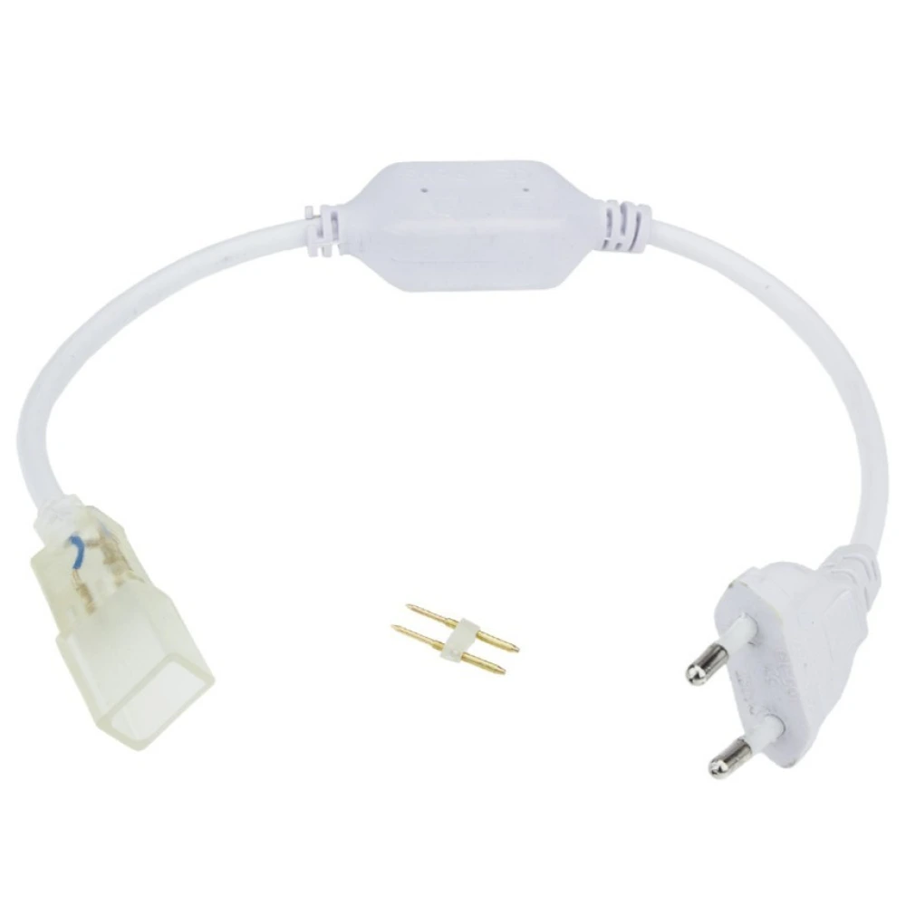 LED Flex-Neon input connector kit with cable and plug (OPTONICA)